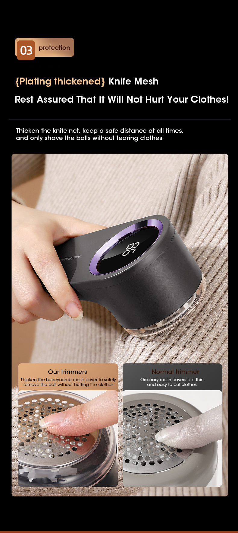 Mini Lint-Hairball Trimmer