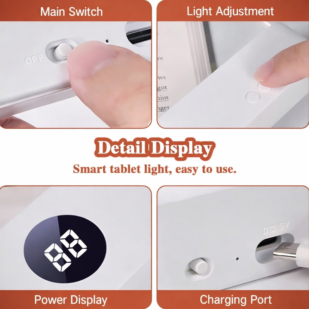 Flat Screen Book Reading Light