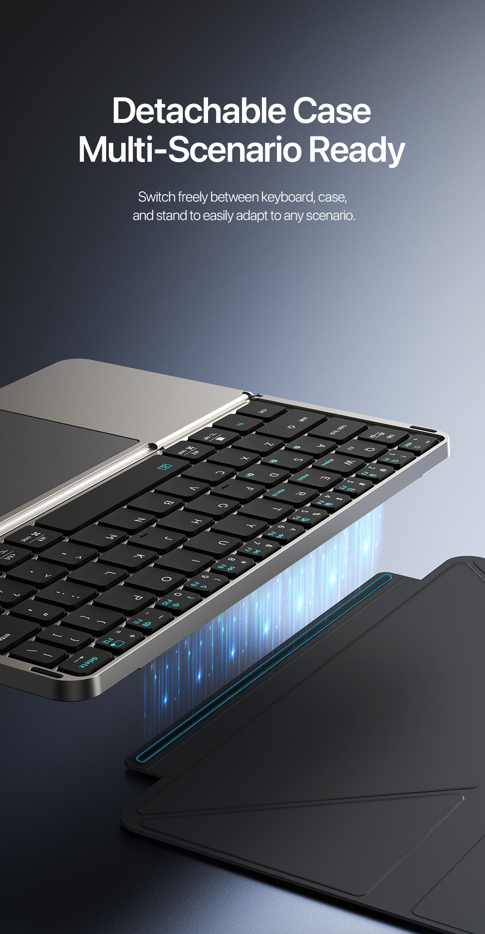 Flip-Style Foldable Wireless Keyboard