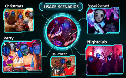 Full-Color LED Cosplay Mask