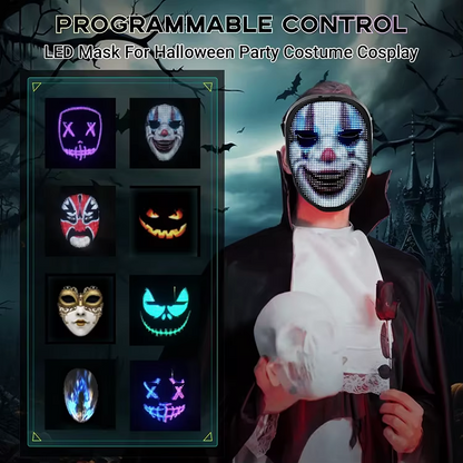Full-Color LED Cosplay Mask