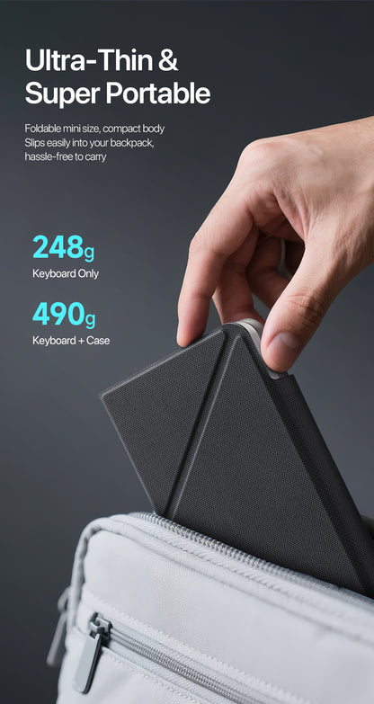 Flip-Style Foldable Wireless Keyboard