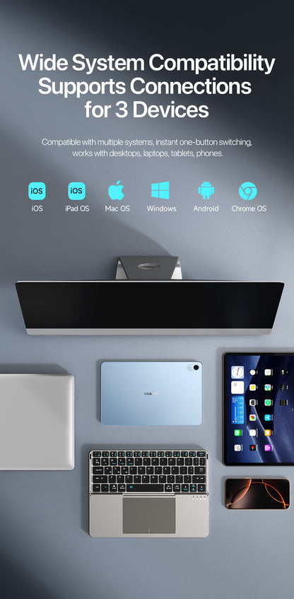 Flip-Style Foldable Wireless Keyboard