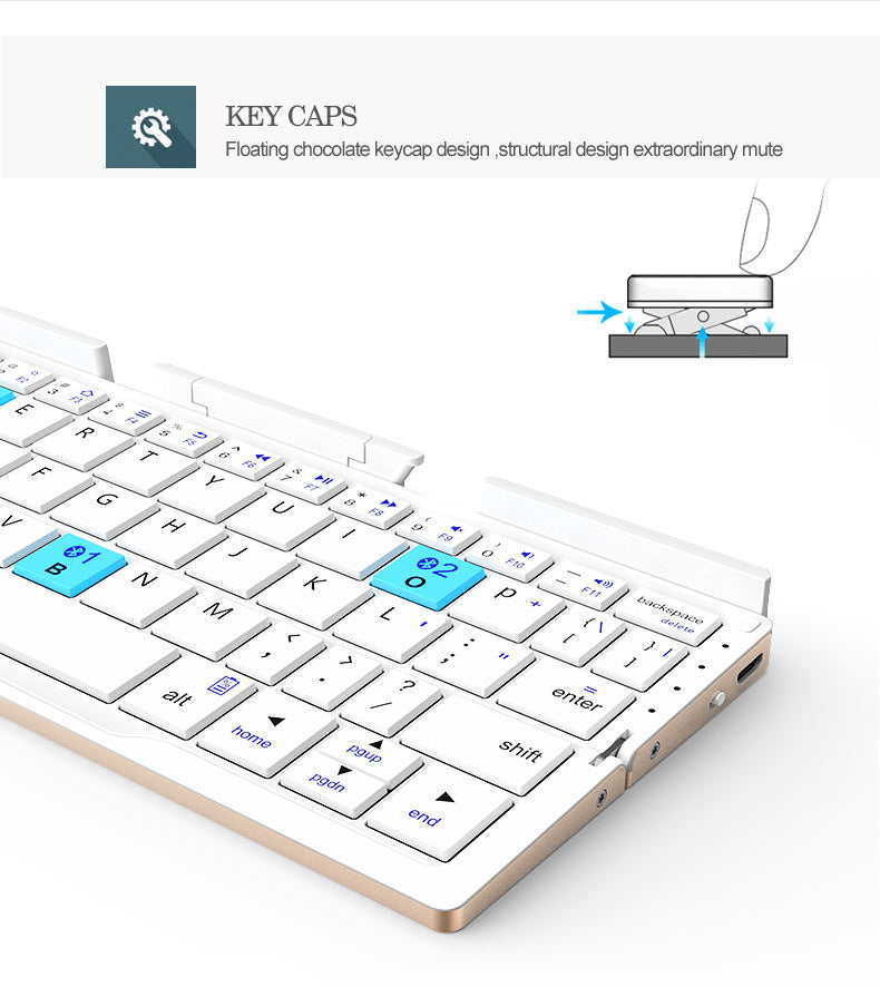 Mini Foldable Wireless Keyboard