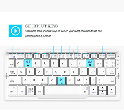 Mini Foldable Wireless Keyboard