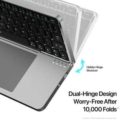 Flip-Style Foldable Wireless Keyboard