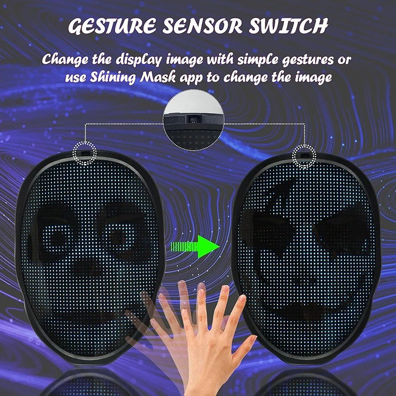 Full-Color LED Cosplay Mask