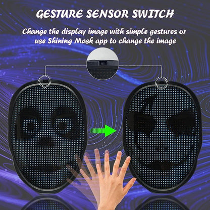 Full-Color LED Cosplay Mask