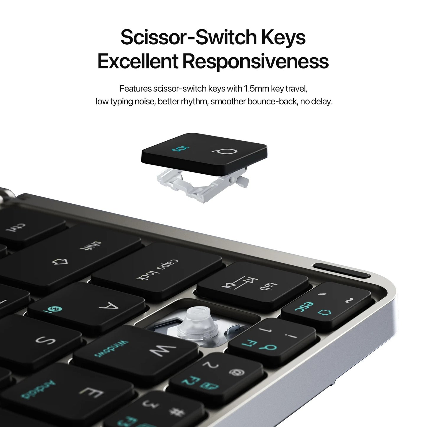 Flip-Style Foldable Wireless Keyboard