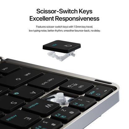 Flip-Style Foldable Wireless Keyboard